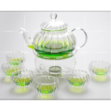 Đế nến bếp nến thủy tinh hình tròn